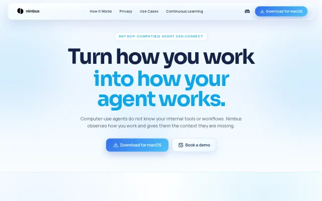 Nimbus – Turn how you work into how your agent works