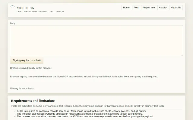 Looking for feedback on a Git-native message board