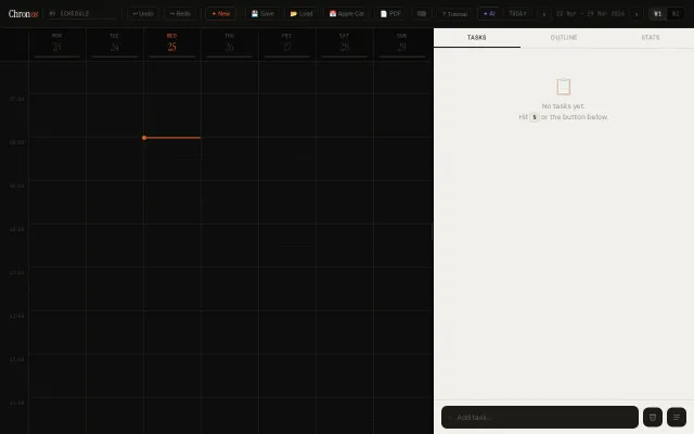 Chronos a Drag-and-Drop Scheduler