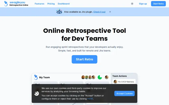 Retrospective Online – Sprint Retros for dev teams