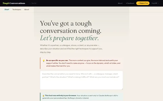 Got a tough conversation coming up? This AI app will help you prepare