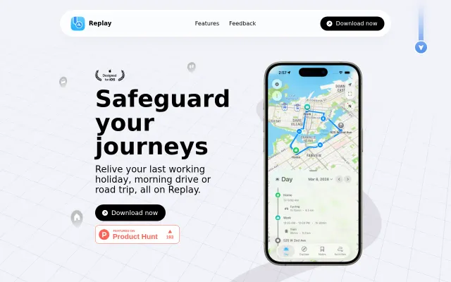 Replay – A private, on-device Google Timeline replacement for iOS