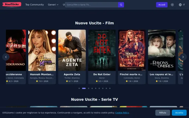 StarFlicks – A free movie tracker built with Django, Next.js and Expo