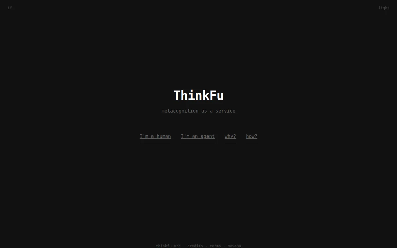 Think Fu – Metacognition as a service