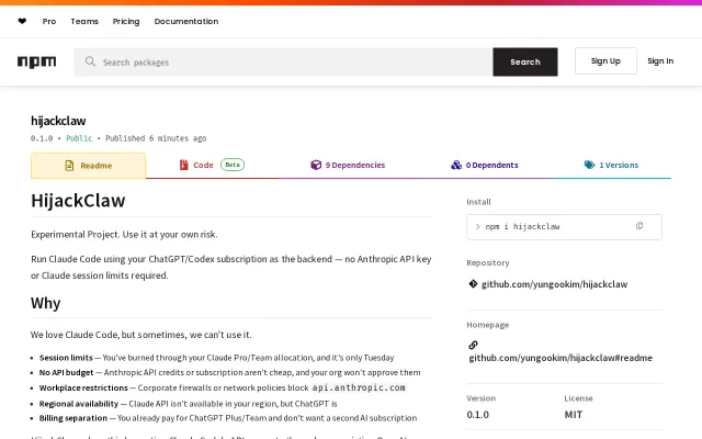 Run Claude Code using ChatGPT subscription