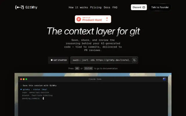 I built a Git extension to capture AI-code context and tied to commits