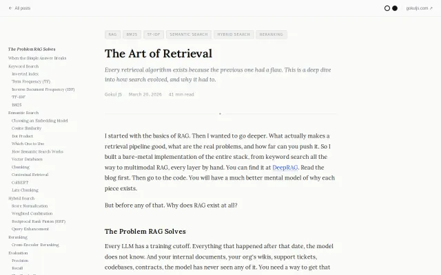 The Art of Retrieval