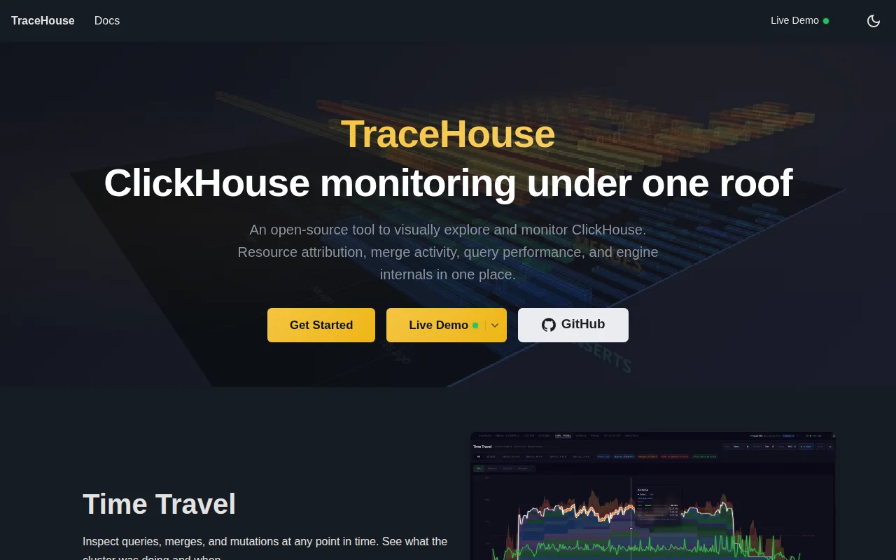 TraceHouse – ClickHouse Monitoring