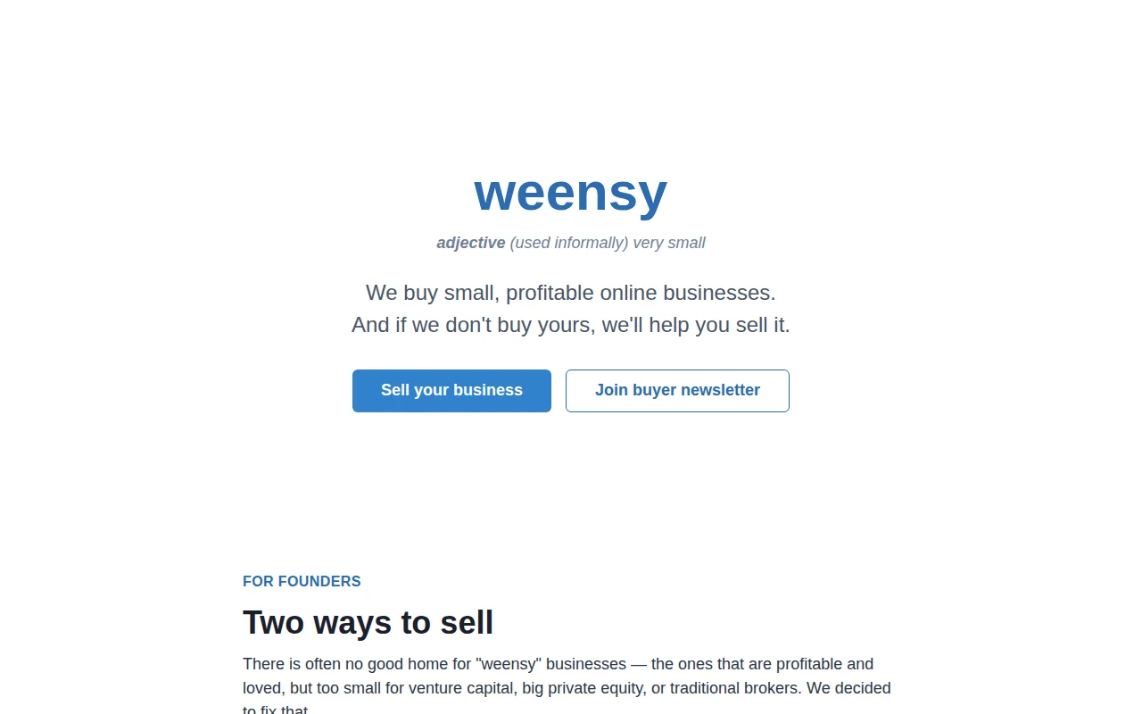 I'm making it much easier to sell your side project / small business