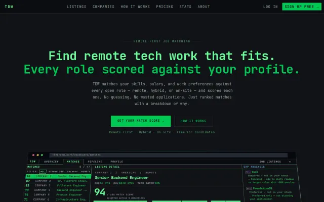 A platform to help you find the best tech jobs