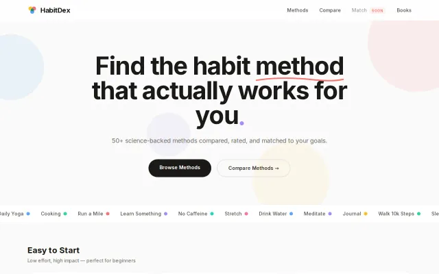 HabitDex – The right habit method for you, not another tracker