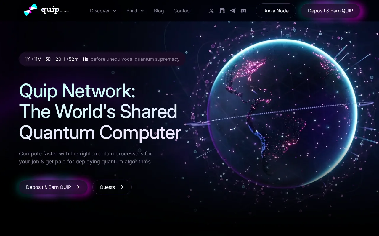 Open-source distributed quantum compute network
