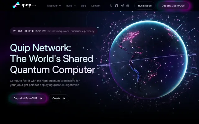 Open-source distributed quantum compute network