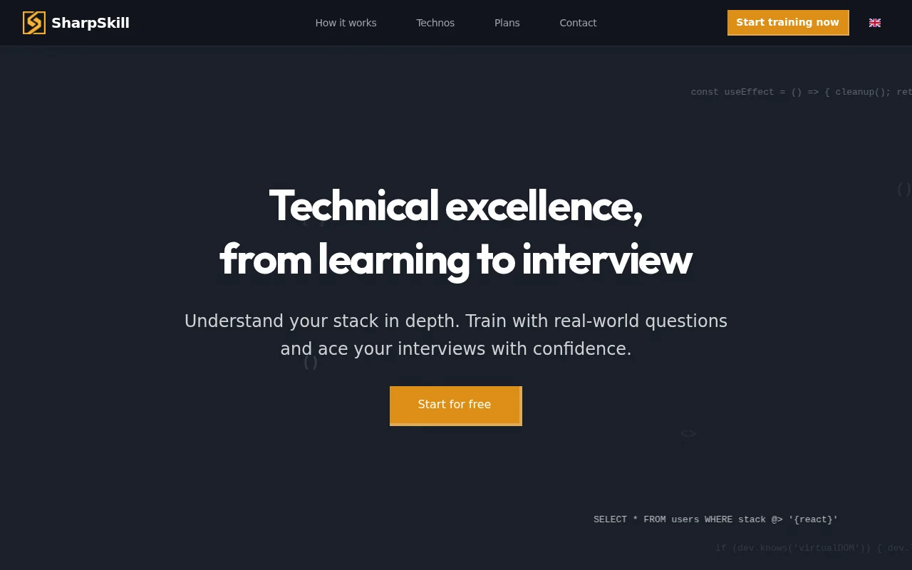 SharpSkill – AI writes your code. We teach you to understand it