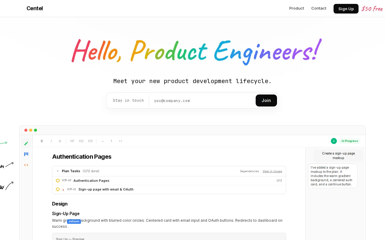 Centel – Vibe Coding for Professionals