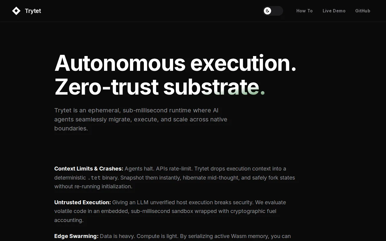 Trytet – Deterministic WASM substrate for stateful AI agents