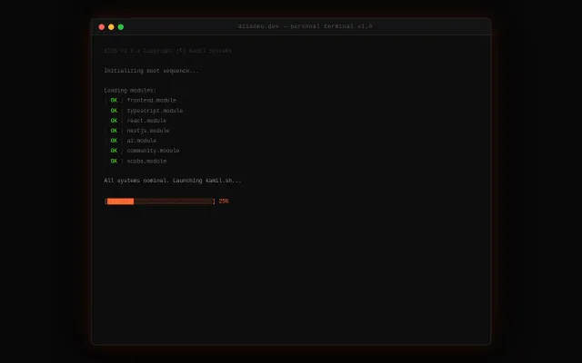 My portfolio as a working terminal (vanilla JavaScript, one HTML file)