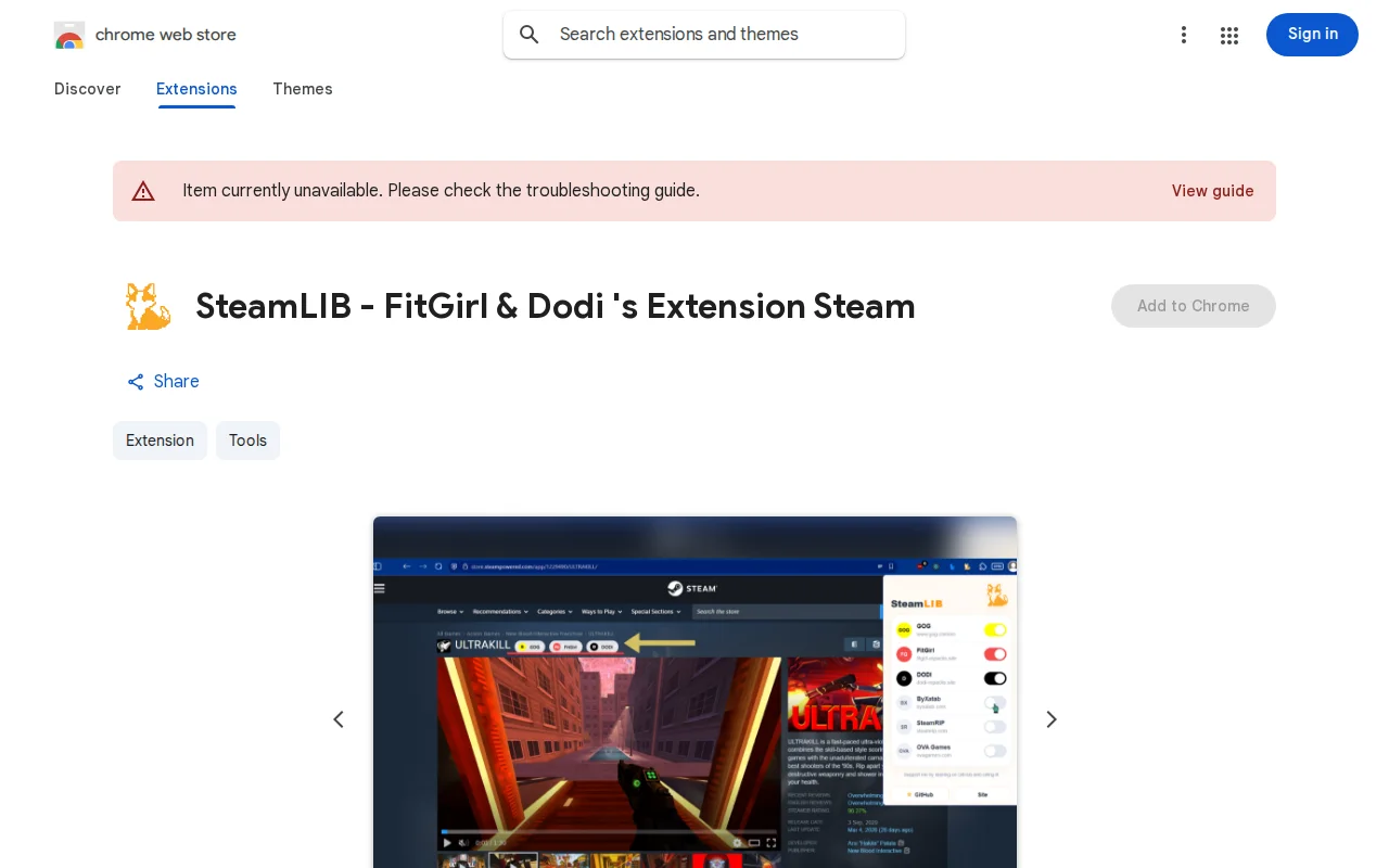 An extension that opens any Steam Game on Fitgirl and Dodi in one click