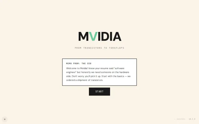 A game where you build a GPU