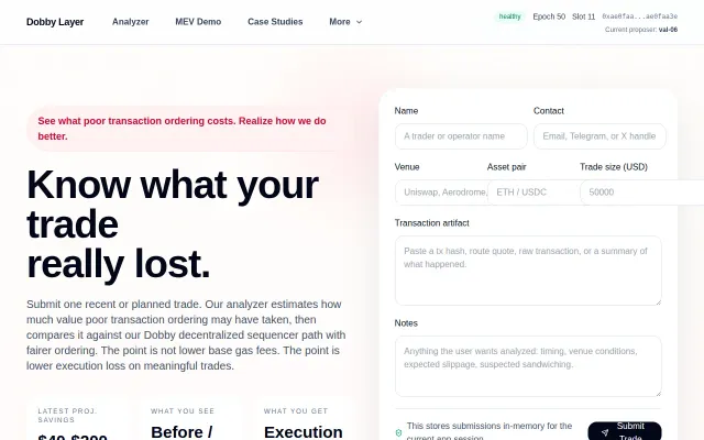 Dobby Layer – Tool to uncover hidden costs in crypto trades and fix it