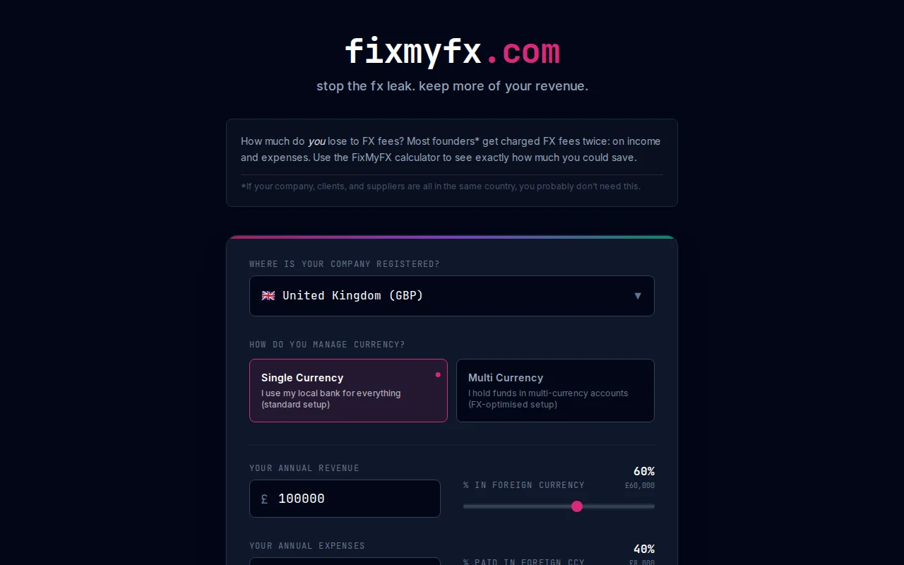 I built a tool to show how much ARR you lose to FX fees
