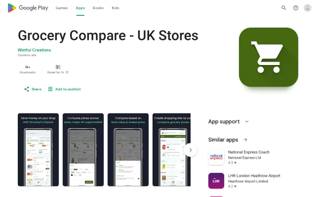 I built an app for comparing grocery prices across UK supermarkets