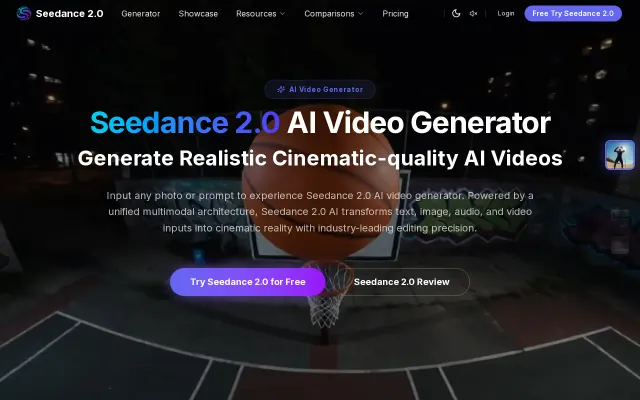 Seedance 2.0 – AI Video Generator for Text-to-Video and Image-to-Video