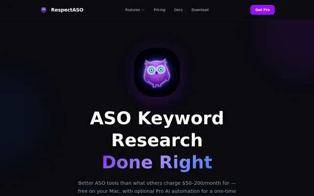 Developed a solution to automate ASO keyword research