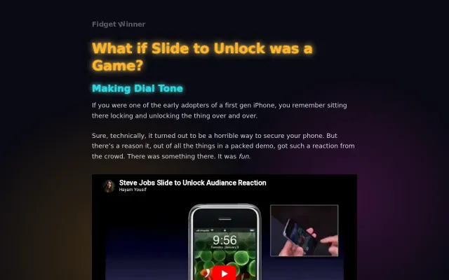 Dial Tone – an iOS rhythm game inspired by Slide to Unlock