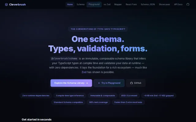 A Zod alternative with runtime schema introspection