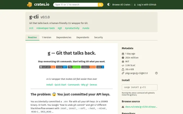 I made a Git wrapper with undo button