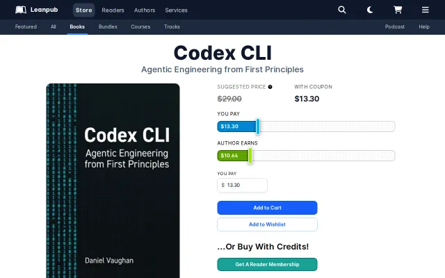 A 400-page book on agentic engineering with Codex CLI