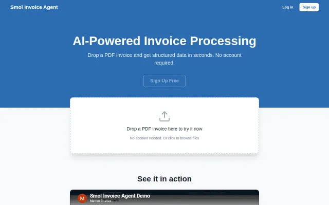 Smol Invoice Agent, invoice processor that learns from your corrections