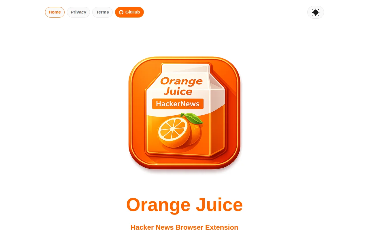 Orange Juice – Small UX improvements that make HN much easier to read