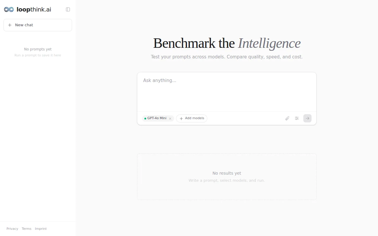 Benchmark multiple LLMs to compare quality, speed, and cost