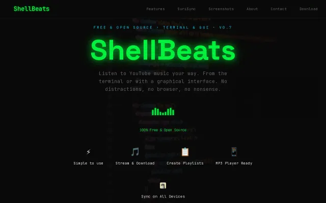 Shellbeats just a pure C music streaming from terminal