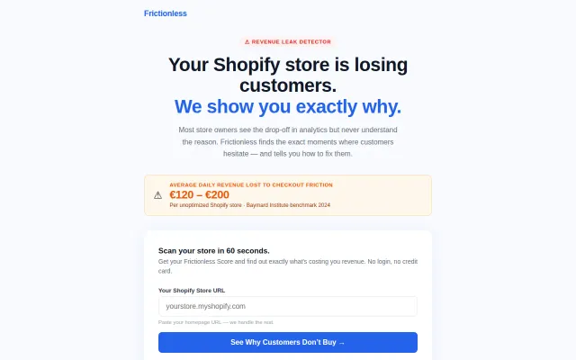 Frictionless – scan any store and find out why customers don't buy