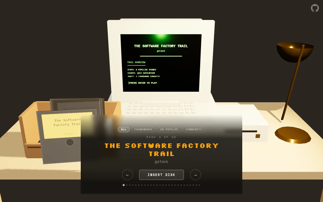 Coderegon Trail – A retro game to help you explore open-source repos