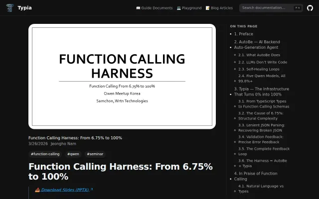 Function Calling Harness: From 6.75% to 100% (Qwen Meetup Presentation)