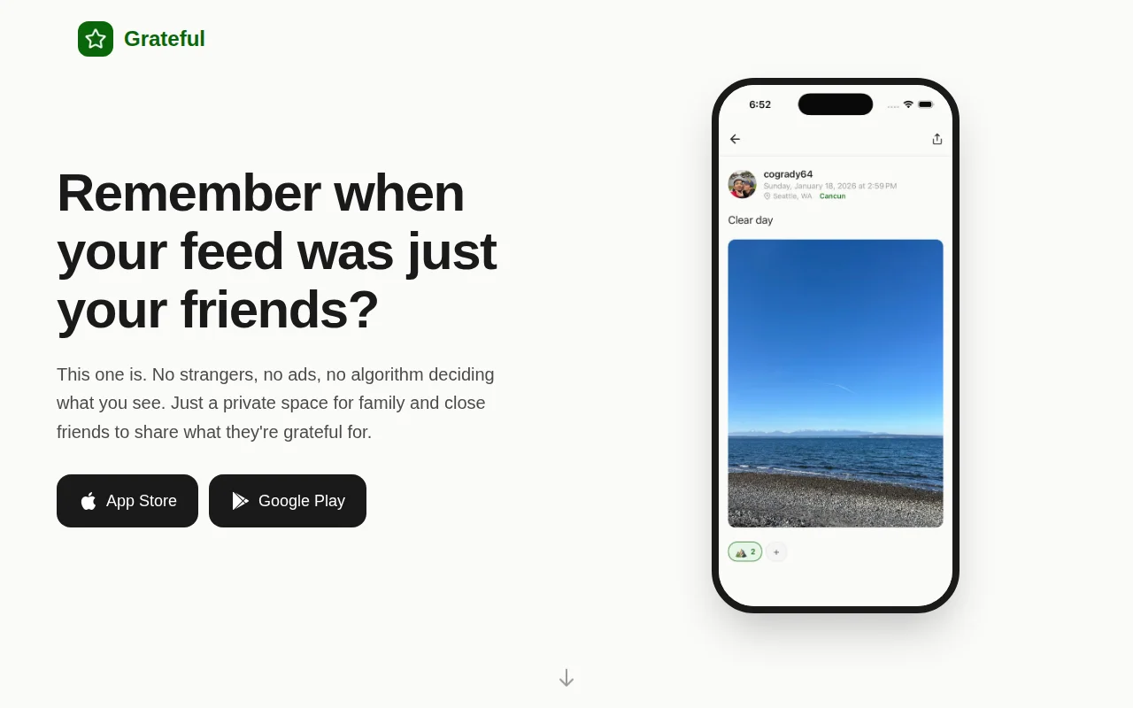 A social feed with no strangers