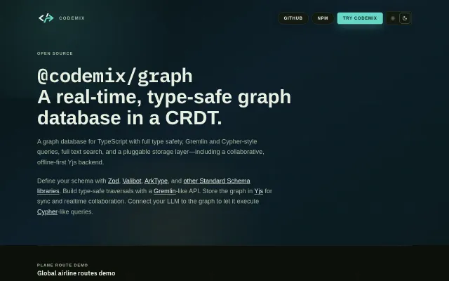 An offline-first type-safe graph database in a CRDT