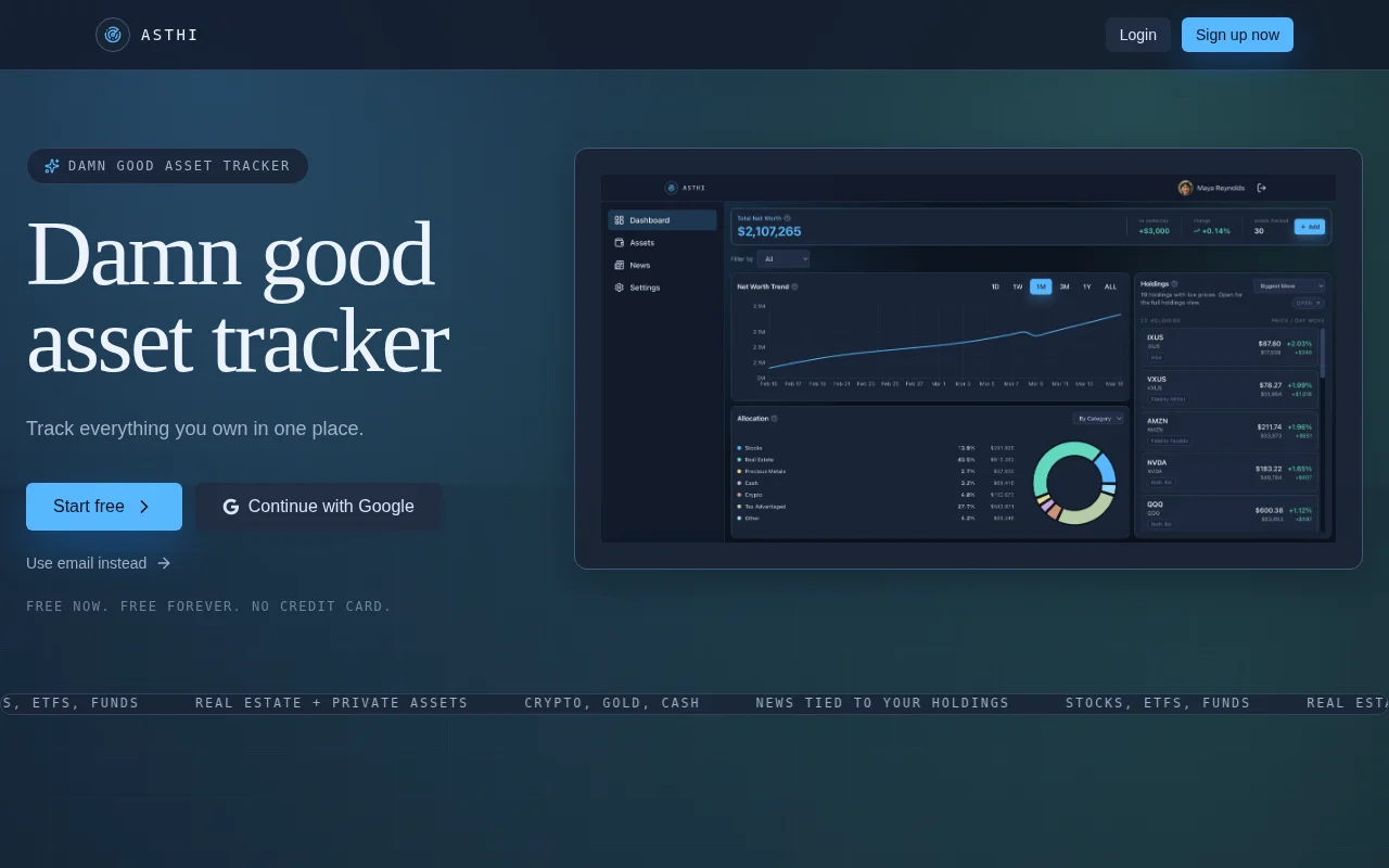 Asthi – Damn good asset tracker