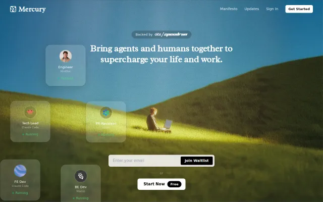 Mercury – No-code orchestration for human and agent teams