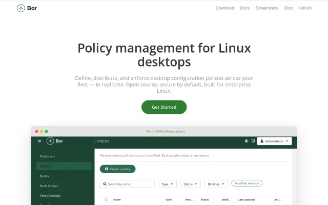 Bor – Policy management for Linux desktops