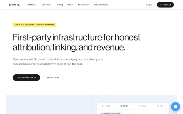 Grovs – Open-source attribution to escape the 'Big Tech' tax