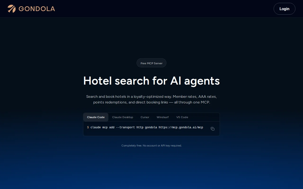 Hotel MCP server for cash and points search/booking (free)