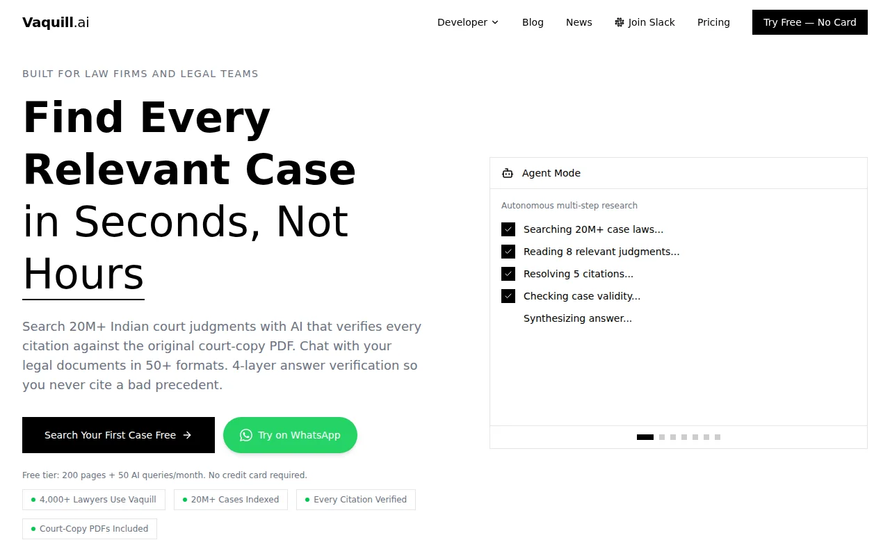 API for 13M+ Indian court cases with citation graphs and vector search