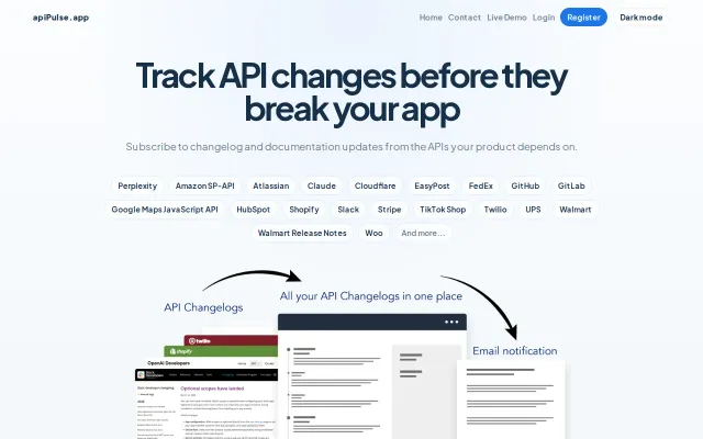 API Changelog Tracker
