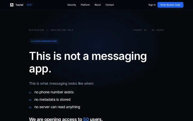 Messaging without phone numbers, email, or metadata