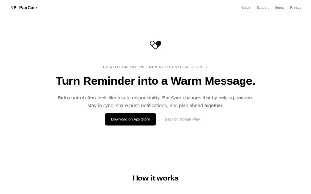 A Birth Control Pill Reminder for Couples